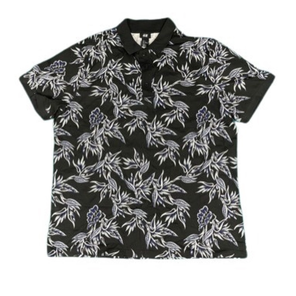 H&M Black Tropic polo